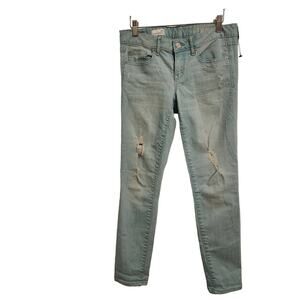 Gap 26R Always Skinny Disstressed Jeans